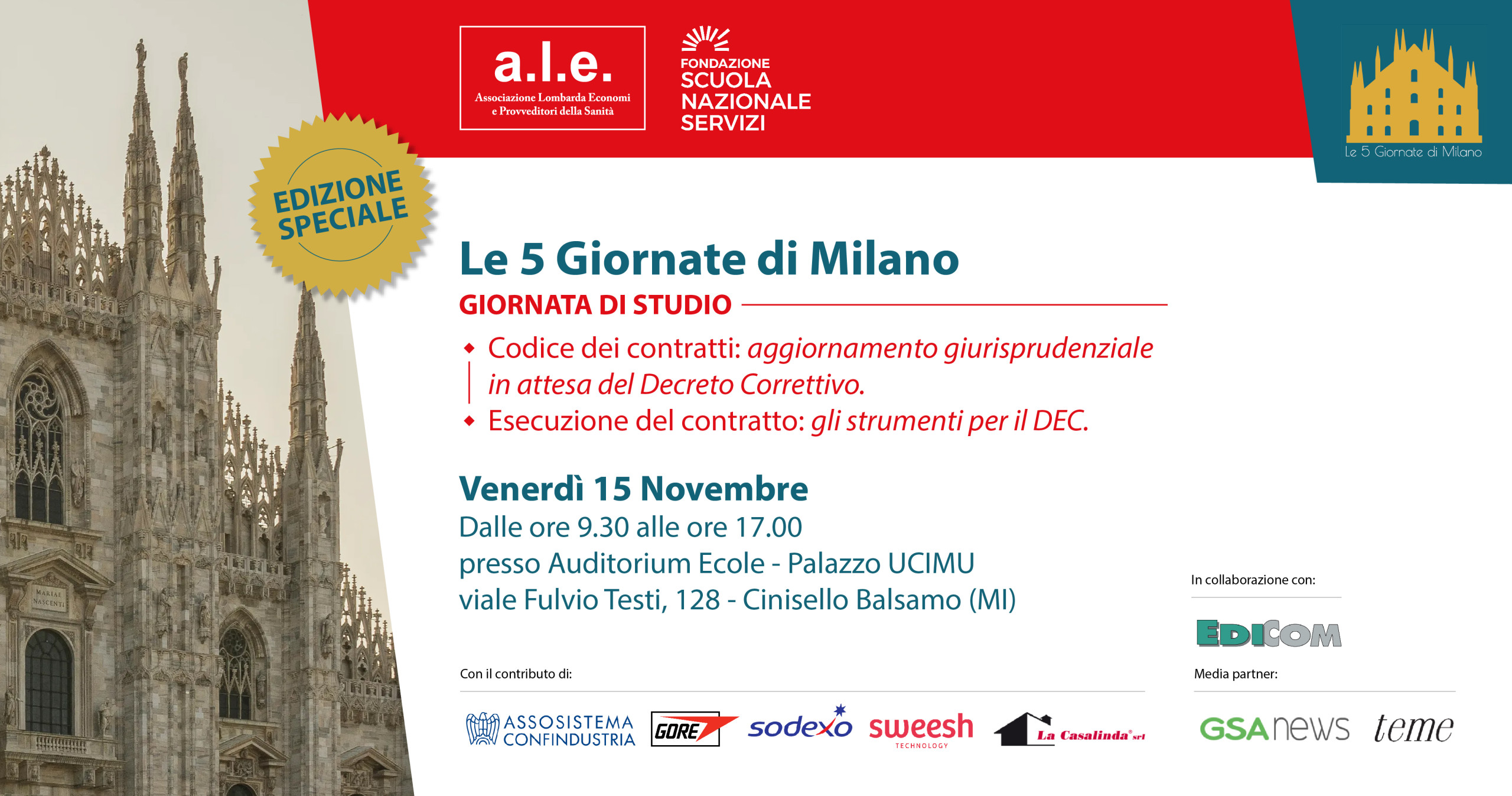 Edizione Speciale: Le 5 giornate di Milano – 15 Novembre